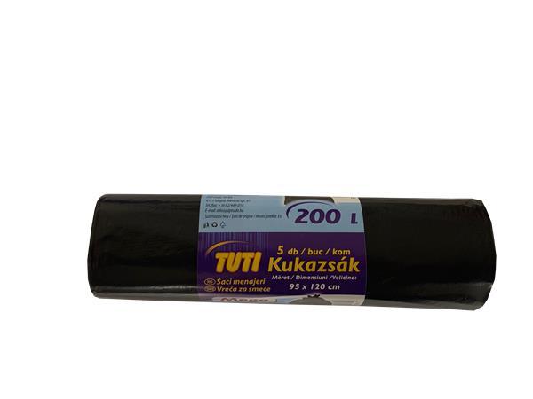 . Vrecia na odpadky, 200 l, 5 ks, "Extra silné"