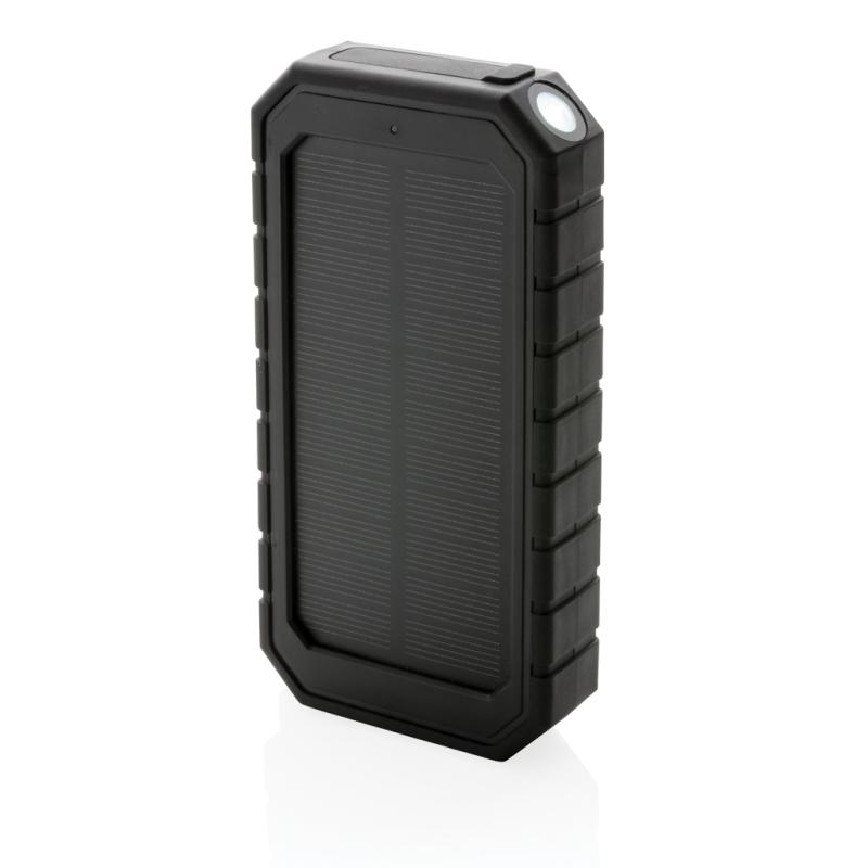 Bezdrôtová solárna powerbanka 10000mAh 10W z RCS rec. plastu čierna 2