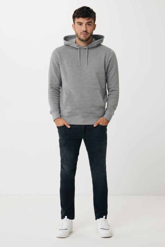 Ľahká mikina s kapucňou IQONIQ Rila z recykl. bavlny light heather anthracite XXL 6