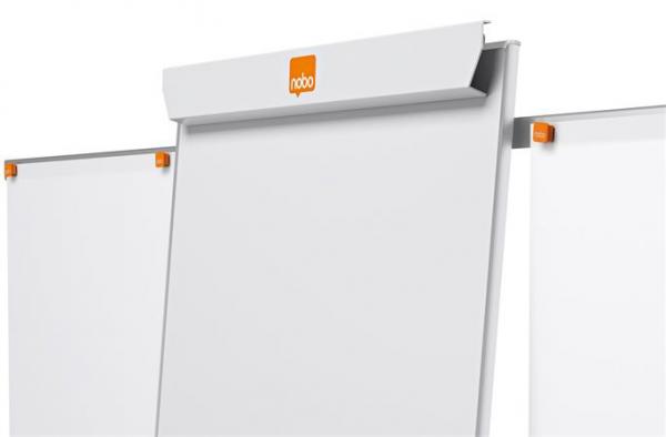 Flipchartová tabuľa, mobilná,  NanoClean™ povrch, magnetická, 2 pomocné ramená, NOBO 6