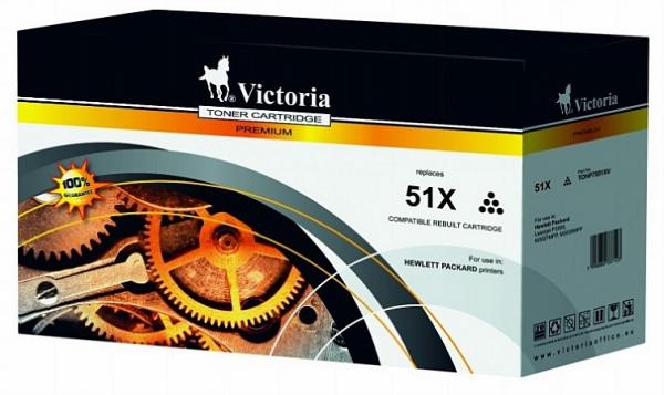 51X Toner k tlačiarňam LaserJet P3005, M3027MFP, VICTORIA čierna, 13k