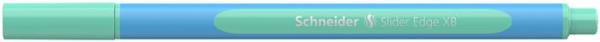 Guľôčkové pero, 0,7 mm, s vrchnákom, SCHNEIDER "Slider Edge XB Pastel", mätová 1