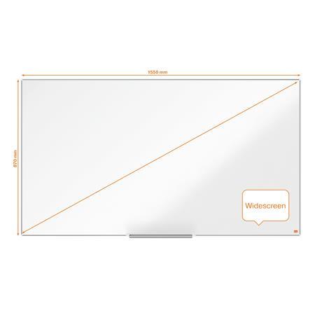 Biela tabuľa, NanoClean, širokouhlá, magnetická, 70"/155x87 cm, hliníkový rám NOBO "Impres 4