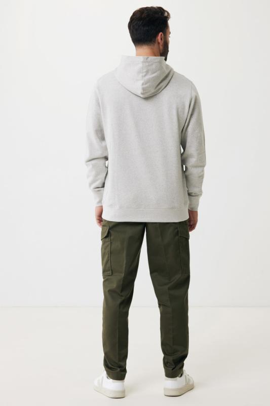 Mikina s bočnými vreckami IQONIQ Yengo z rec. bavlny light heather grey XXXL 13