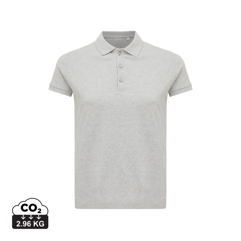 Dámske polo tričko IQONIQ Yosemite z recykl. bavlny heather grey S