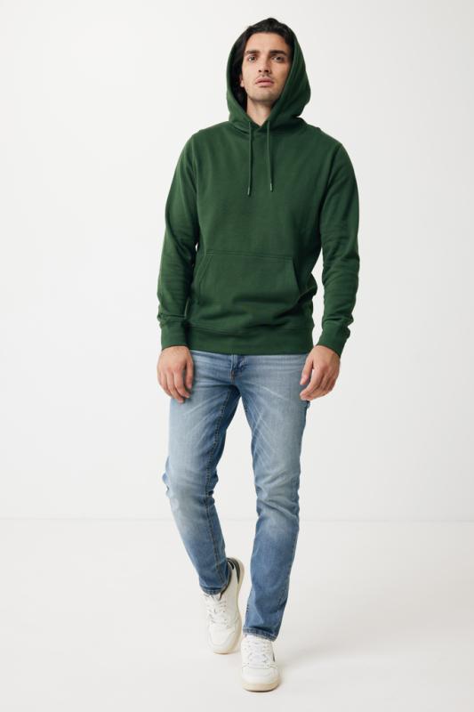 Ľahká mikina s kapucňou IQONIQ Rila z recykl. bavlny forest green XXXL 6
