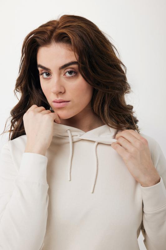 Ľahká mikina s kapucňou IQONIQ Rila z recykl. bavlny ivory white XXXL 7