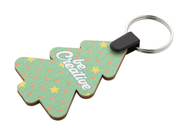 Fjerny Creative vlastný vianočný prívesok na kľúče, vianočný stromček 1