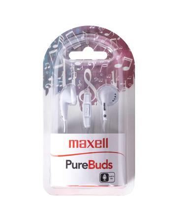 Slúchadlá, s mikrofónom, MAXELL "PureBuds", biela 3