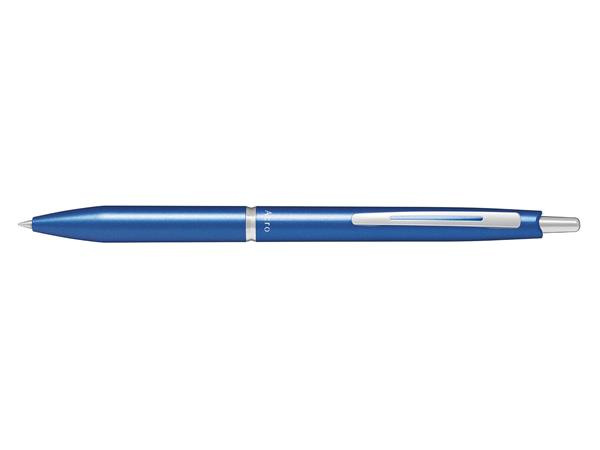 Guľôčkové pero, 0,32 mm, stláčací mechanizmus, kovovo modré telo, PILOT "Acro 1000", modré 1