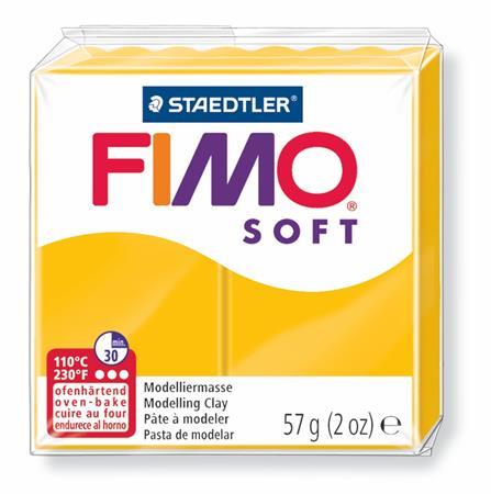 Modelovacia hmota, 57 g, polymérová, FIMO "Soft", žltá 1