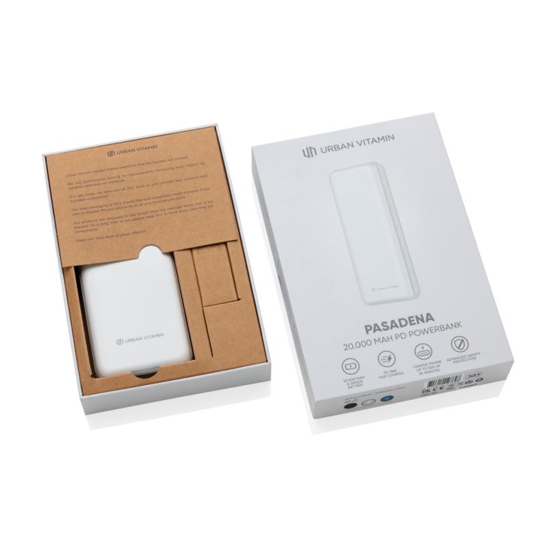 Powerbanka Urban Vitamin Pasadena 20 000 mAh 18W PD biela 12
