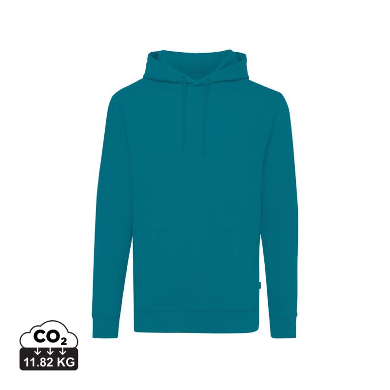 Mikina s kapucňou IQONIQ Jasper z recykl. bavlny verdigris XS