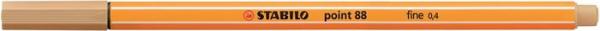 Liner, 0,4 mm, STABILO "Point 88", svetlá okrová 1