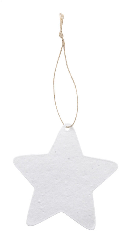 CreaJul Seed vlastná ozdoba na vianočný stromček zo semienkového papiera, hviezda 2