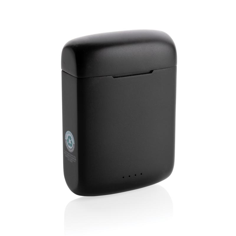 Solárne TWS slúchadlá Skywave z RCS recykl. plastu čierna 2