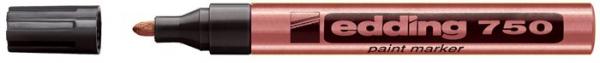 Permanentný lakový popisovač, 2-4 mm, EDDING "750", meďený 1