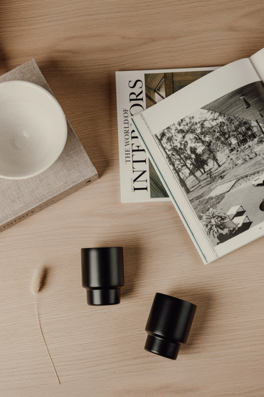 VINGA Nagano RCS recyklované SS hrnčeky, sada 2 ks čierna 5