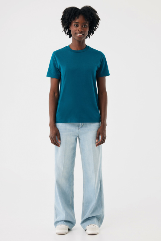 Ľahké tričko IQONIQ Sierra z recykl. bavlny dark teal XL 10