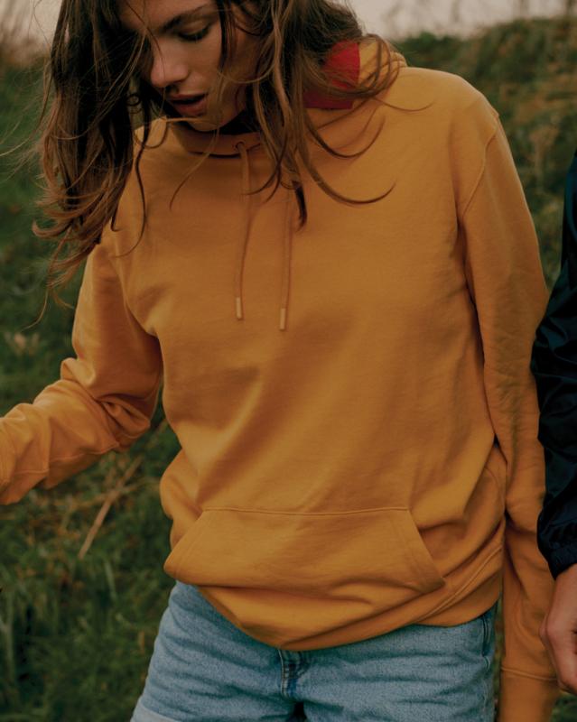 Mikina s kapucňou IQONIQ Jasper z recykl. bavlny ochre yellow XXL 18