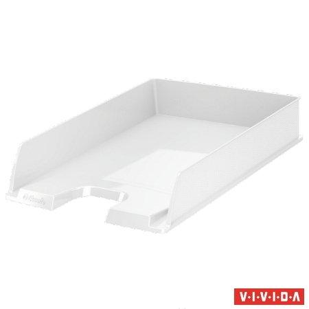 Odkladač, plastový, ESSELTE "Europost", Vivida biely 1