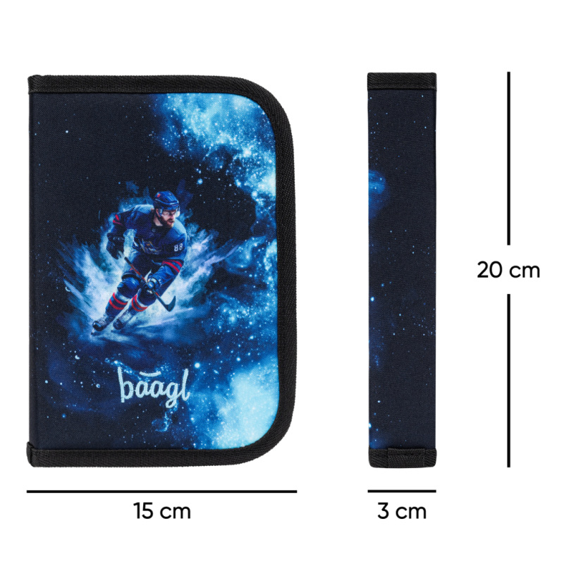 BAAGL SADA 3 Zippy Hokej: aktovka, peračník, vrecko 13