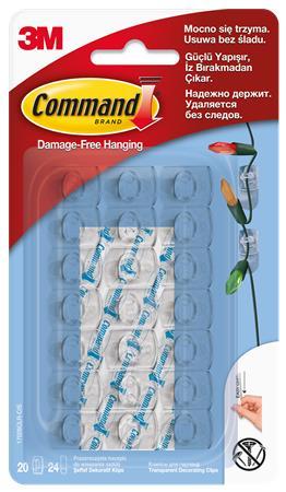Mini plastový háčik, 3M SCOTCH "Command" 1