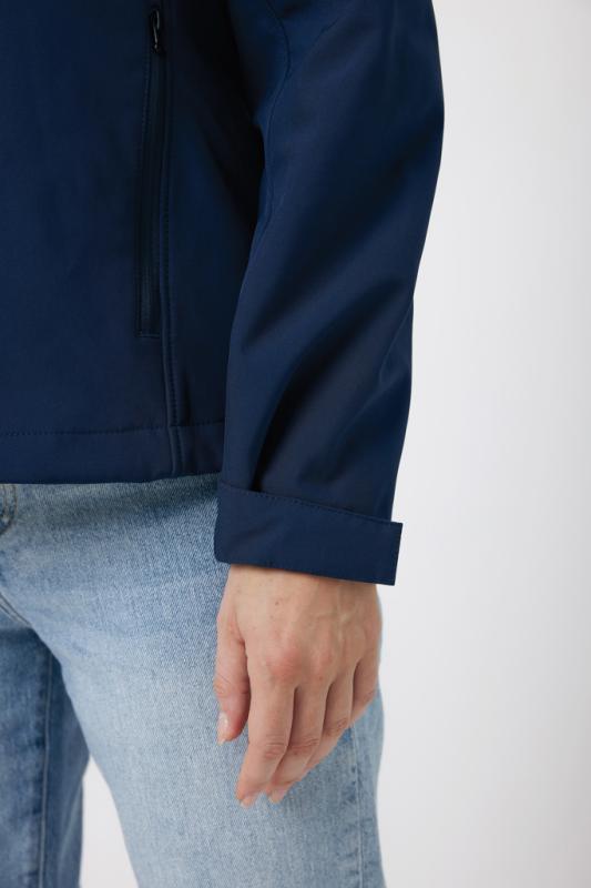 Dámska soft shell bunda IQONIQ Makalu z recykl. polyesteru námornícka modrá XS 14