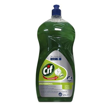 Čistiaci prostriedok na umývanie riadu, 2 l, CIF "Professional", citrón 1