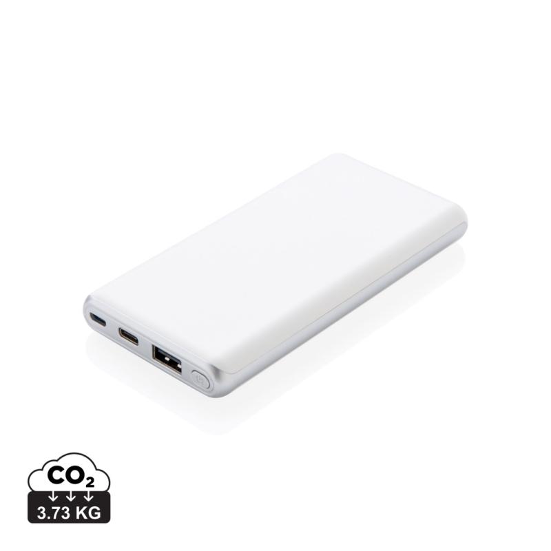 Super rýchla PD powerbanka 10 000 mAh biela