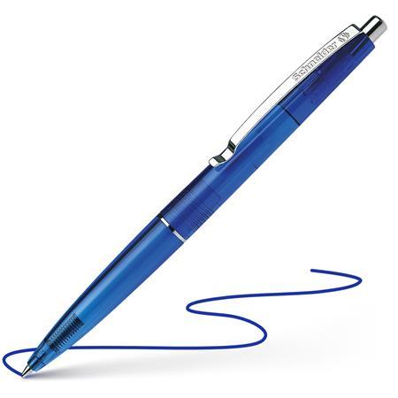 Guľôčkové pero, 0,5 mm, stláčací mechanizmus, SCHNEIDER "K20 Icy", modrá 2