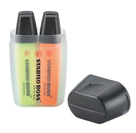 Zvýrazňovač, sada, 2-5 mm, STABILO "Boss Big Box", 4 rôzne farby 1