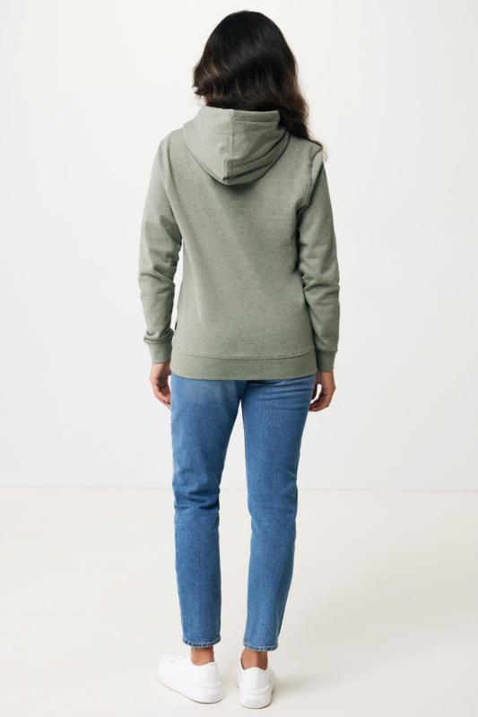 Nefarbená mikina s kapucňou IQONIQ Torres z recykl. bavlny heather green XXL 13