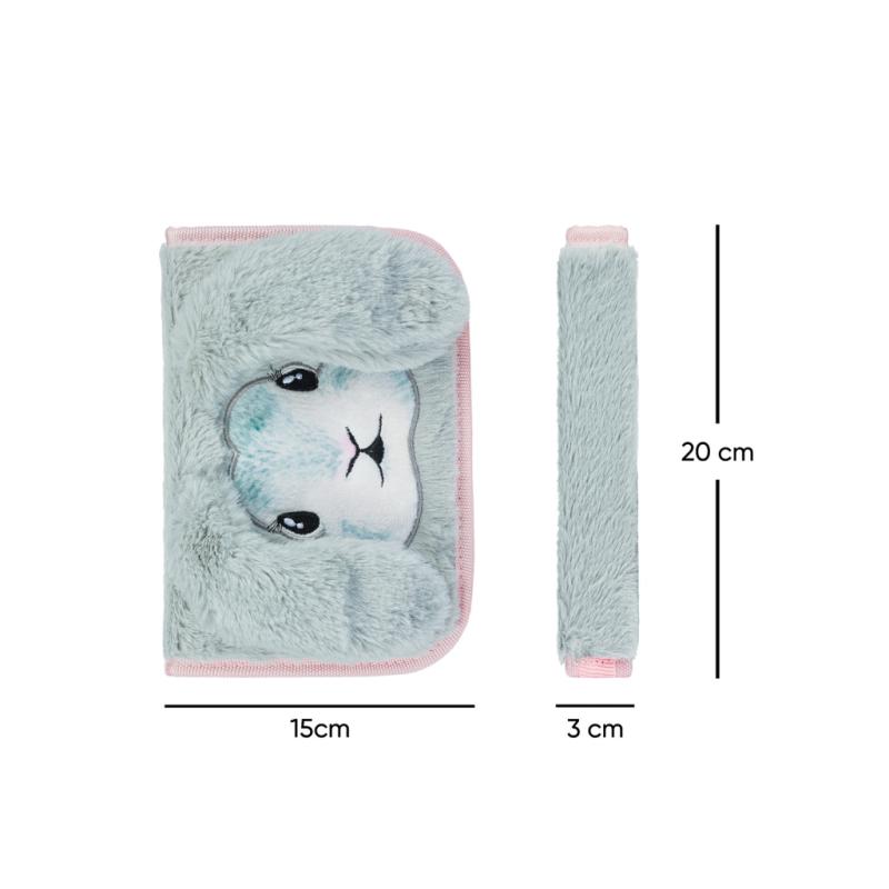 BAAGL Školský peračník klasik dve chlopne Bunny 4