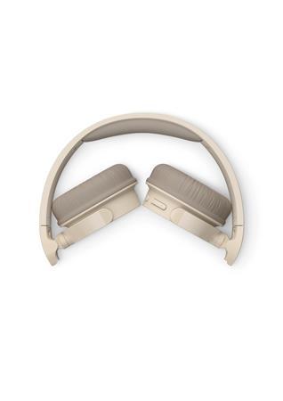Náhlavné slúchadlá, bezdrôtové, Bluetooth 5.3, PHILIPS "TAH3209", béžové 7