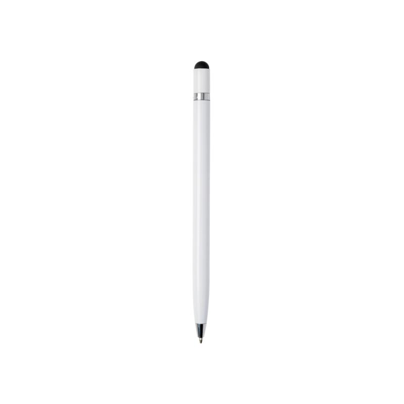 Minimalistické kovové pero biela 1