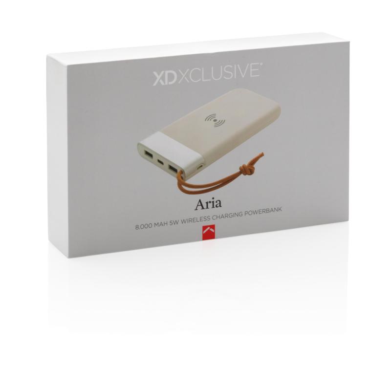 Bezdrôtová powerbanka Aria 8 000 mAh 5W biela 14