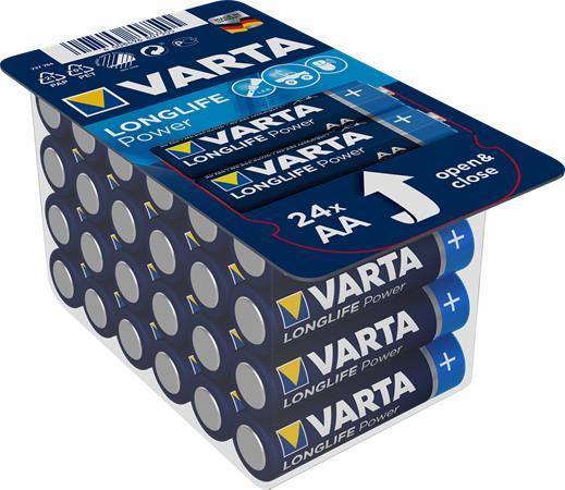 Batéria, AA tužková, 24 ks, VARTA "Longlife Power"
