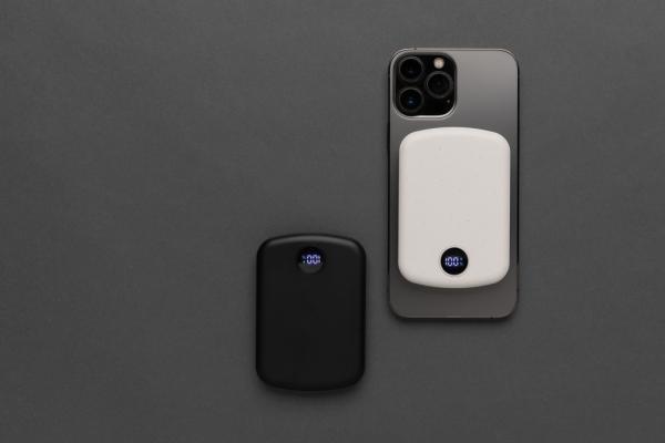 Magnetická powerbanka 5000mAh MagBoost z RCS recykl. plastu čierna 9