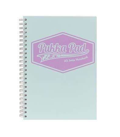 Špirálový zošit, A5, linajkový, 100 strán, PUKKA PAD "Pastel Jotta Pad", 3