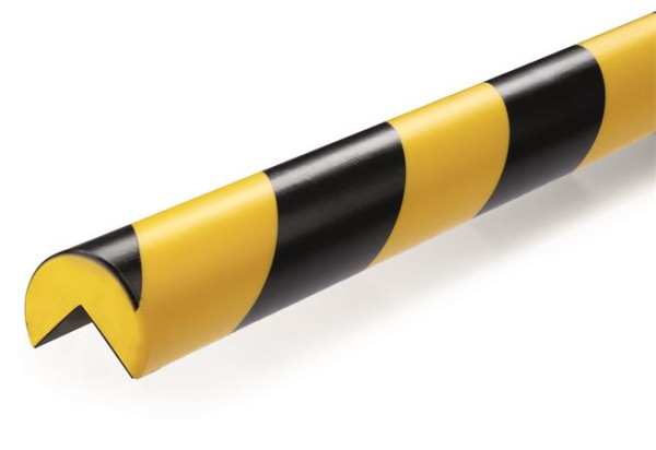 Ochranný profil na hrany, magnetický, DURABLE "E25R", žltý-čierny 1