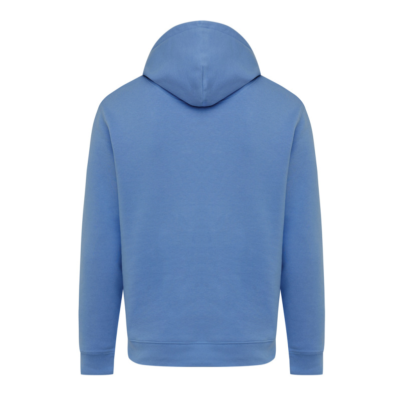 IQONIQ Joshua Unisex mikina s kapucňou z rec. bavlny moon blue XS 3