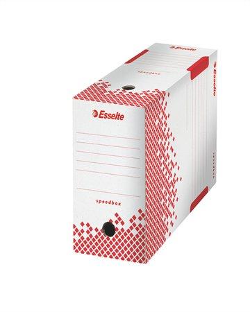Archívny box, A4, 150 mm, recyklovaný kartón, ESSELTE "Speedbox", biely 2