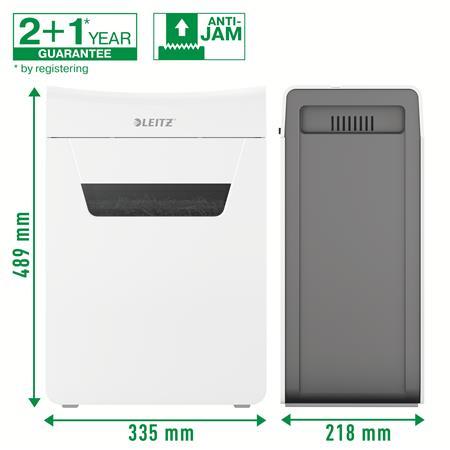 Skartovací stroj, konfetti, 10 listov, LEITZ "IQ Protect 10X" 5