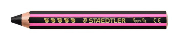 Farebné ceruzky, sada, šesťhranné, jumbo, STAEDTLER „Noris® junior 140", Peppa Pig, 6 fari 6