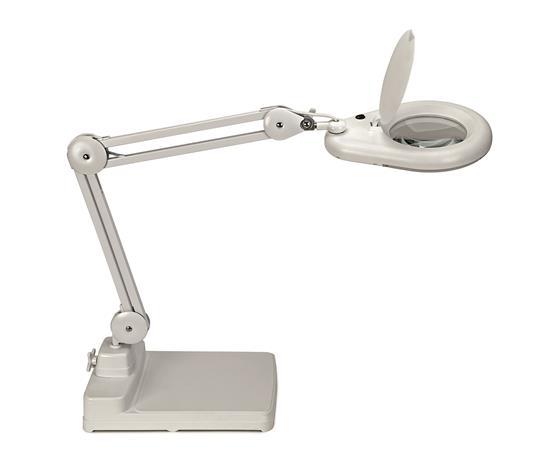 Stolová lampa, LED, lupa, MAUL "Viso", biela 1