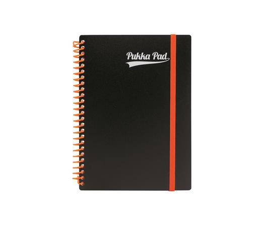 Špirálový zošit, A5, linajkový, 100 listov, PUKKA PAD, "Neon notepad" 3