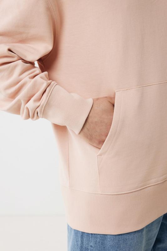 Mikina s kapucňou IQONIQ Yoho relaxed fit z recykl. bavlny peach nectar XXL 17