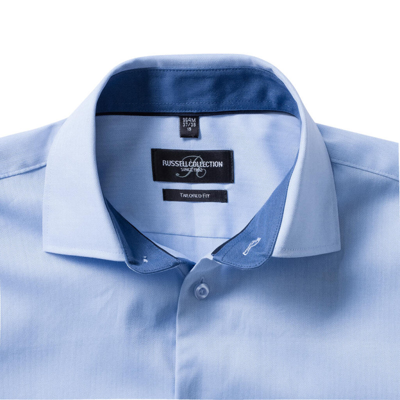 Košeľa Tailored Contrast Herringbone 10