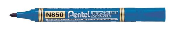 Permanentný popisovač, 1,5 mm, kužeľový hrot, PENTEL "N850", modrá 1